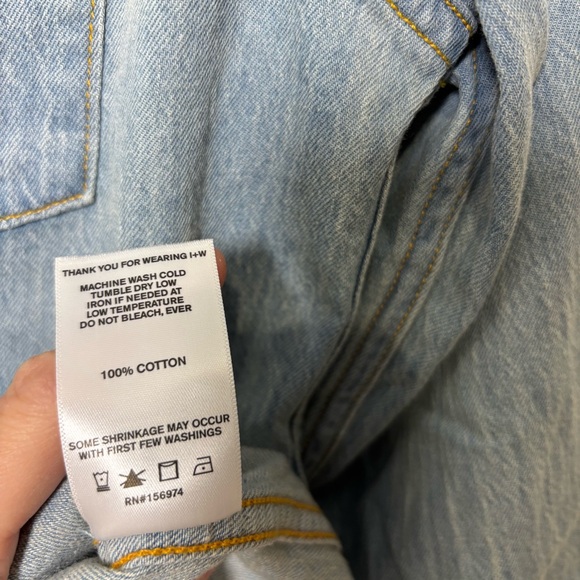 Opry Imogene + Willie Leo Embroidered Denim Shirt Women Medium Pearl Snap Button - Picture 11 of 11